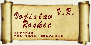 Vojislav Roškić vizit kartica